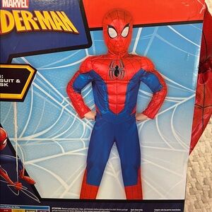Marvel Spider-Man Official Boys Youth Halloween Costume  Boys Size Large 10/12